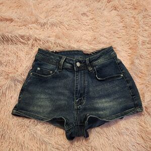SHEIN Dark Blue Jean Shorts